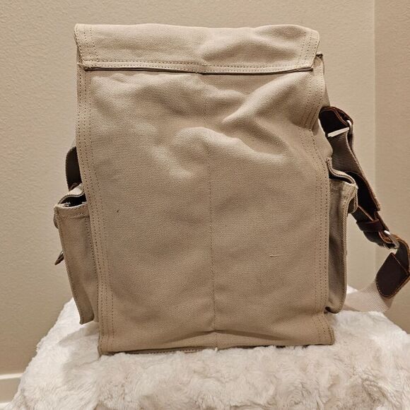 NWOT Park B. Smith Canvas/Leather 2 Bottle Wine Bag - Picture 6 of 16